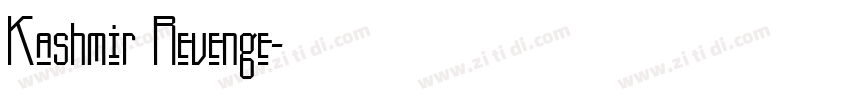 Kashmir Revenge字体转换